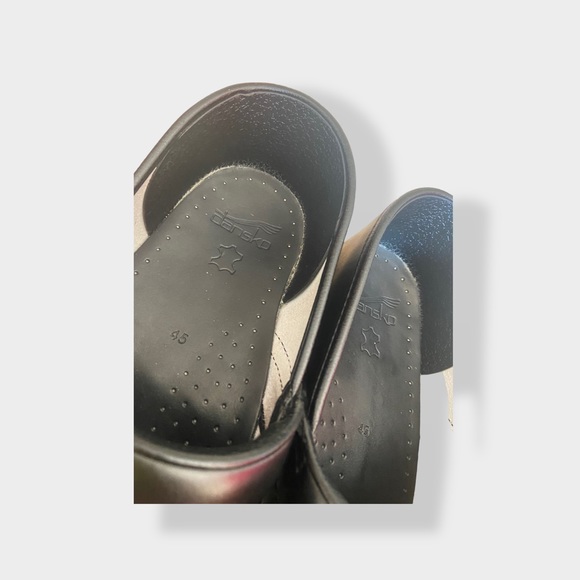 MEN’S DANKSKO PROFESSIONAL, OILED CLOGS BLACK GOOD CONDITION EUR 45 US 12 - Picture 5 of 8